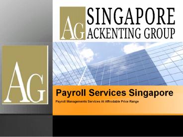 Payroll  Services Singapore