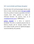 IVF  Cost in Delhi and Primus Hospital PowerPoint PPT Presentation