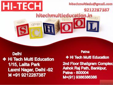 Hi Tech is Presenting Valuable Laptop Reparing Course in Laxmi Nagar, Delhi