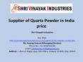 Supplier of Quartz Powder in India price PowerPoint PPT Presentation