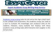 Academic Essay Writing Help Services