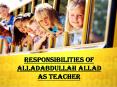 Responsibilities Of Alladabdullah Allad As Teacher PowerPoint PPT Presentation
