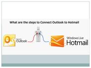 What are the steps to Connect Outlook to Hotmail