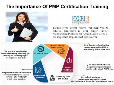 The Importance Of PMP Certification Training
