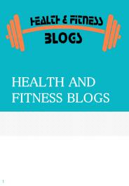 The Best Health & Fitness Blog