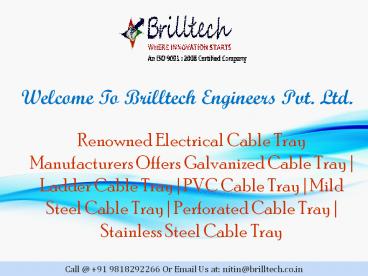 Galvanized Cable Tray Manufacturers (9)