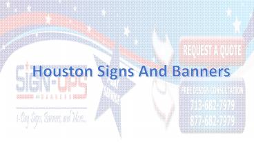 Houston Signs And Banners - signupsandbanners.com