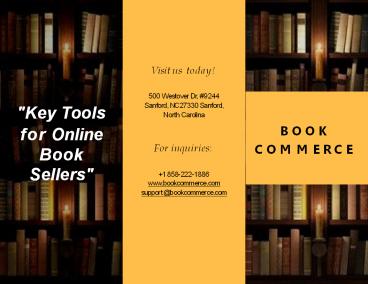 Bookcommerce | key tools for online book sellers