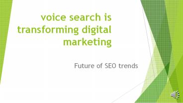 voice search is transforming digital marketing