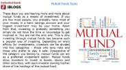Mutual funds types