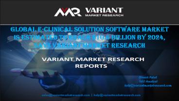 E-Clinical Solution Software Market 