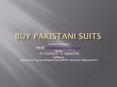 Buy Pakistani Suits Online