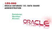 1Z0-066 Braindumps with 1Z0-066 Practice Test Questions Answers