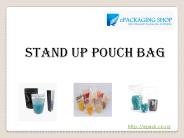 Stand up pouches