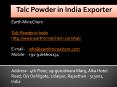 Talc Powder in India Exporter PowerPoint PPT Presentation