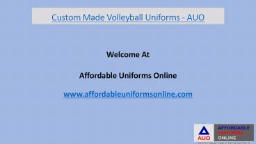 Custom Made Volleyball Uniforms