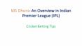 MS Dhoni- An Overview in Indian Premier League (IPL) PowerPoint PPT Presentation
