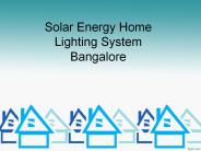 solar energy home lighting system bangalore