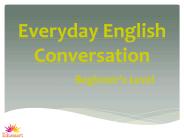 Everyday English Conversatoion (1)