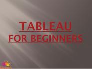 Tableau For Beginners (1)