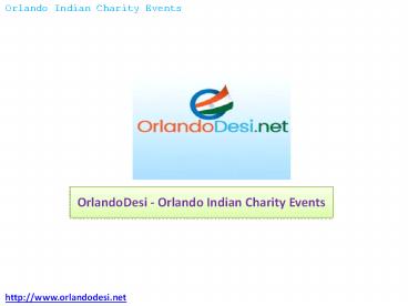 OrlandoDesi – Orlando Indian Charity Events
