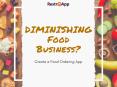 Diminishing food business create a food ordering app PowerPoint PPT Presentation