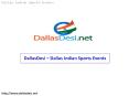 DallasDesi – Dallas Indian Sports Events PowerPoint PPT Presentation