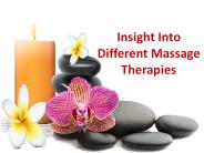 Insight Into Different Massage Therapies