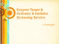 Enzyme Target & Activator & Inhibitor Screening Service PowerPoint PPT Presentation