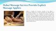 Dubai Massage Service Provide Explicit Massage Applies PowerPoint PPT Presentation