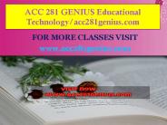 ACC 281 GENIUS Educational Technology/acc281genius.com