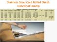 Stainless Steel Cold Rolled Sheet: Industrial Champ PowerPoint PPT Presentation