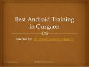 Best Android Training institute In Gurgaon