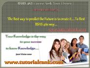 BSHS 462 Course Seek Your Dream/tutorilarank.com