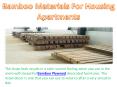 Bamboo Materials For Housing Apartments (1) PowerPoint PPT Presentation