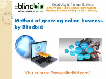 Sell any business on blindbid
