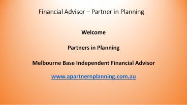 Financial Advisor