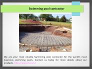 In ground pool builder