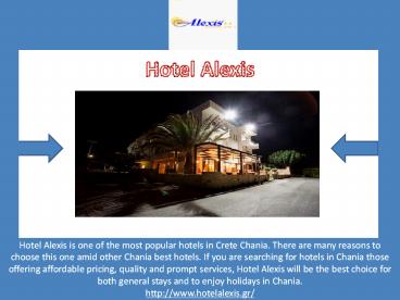 Chania Best Hotels Book Online