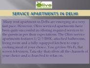 Service apartments in Delhi