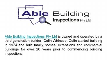 Expert in building and pest inspection Gold Coast