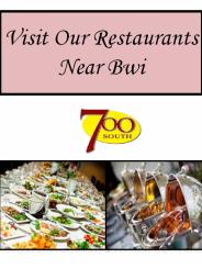 Visit Our Restaurants Near Bwi