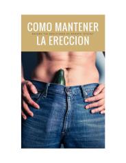 como mantener una ereccion