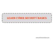 Learn Cyber Security Basics