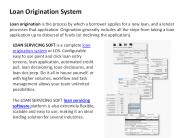 Loan Origination Software