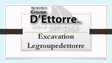 Excavation Legroupedettorre