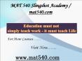 MAT 540 Slingshot Academy / mat540.com PowerPoint PPT Presentation