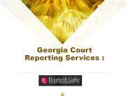 Georgia Court Reporting Services