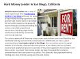 Hard Money Lender in San Diego (1) PowerPoint PPT Presentation