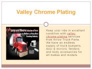 Valley Chrome Plating